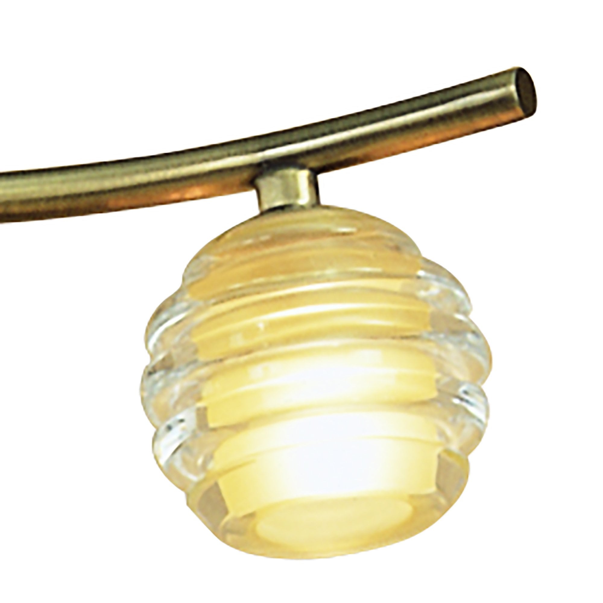 M8012/1 Sphere Semi Flush 4 Light G9 Antique Brass