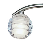 M8003/1 Sphere Semi Flush 3 Light G9 Satin Nickel