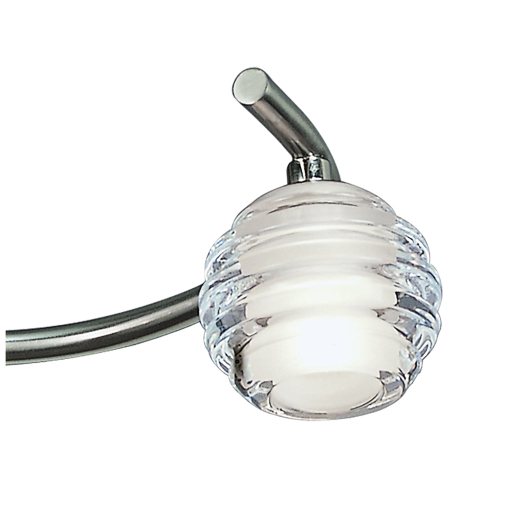 M8003/1 Sphere Semi Flush 3 Light G9 Satin Nickel