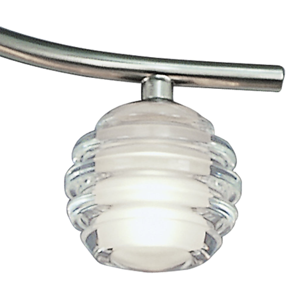 M8003/1 Sphere Semi Flush 3 Light G9 Satin Nickel