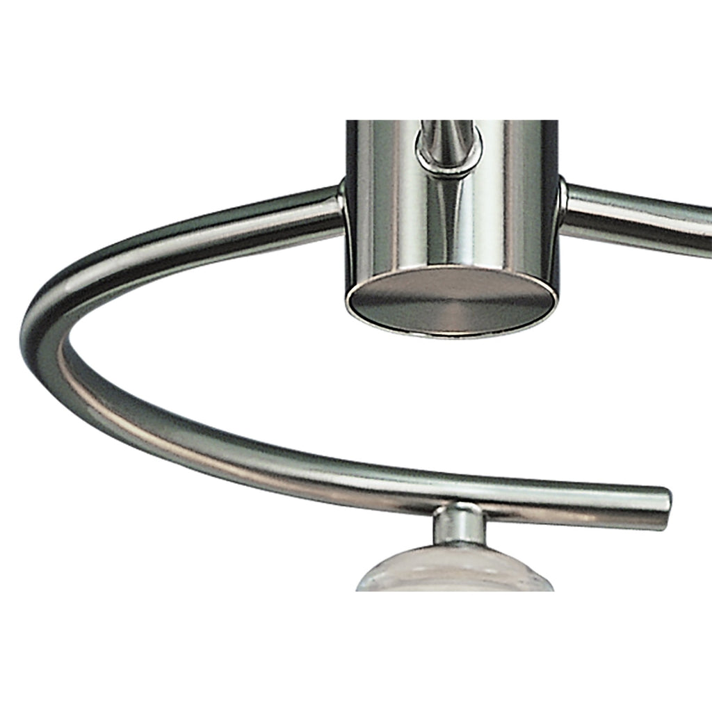 M8003/1 Sphere Semi Flush 3 Light G9 Satin Nickel