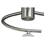 M8003/1 Sphere Semi Flush 3 Light G9 Satin Nickel