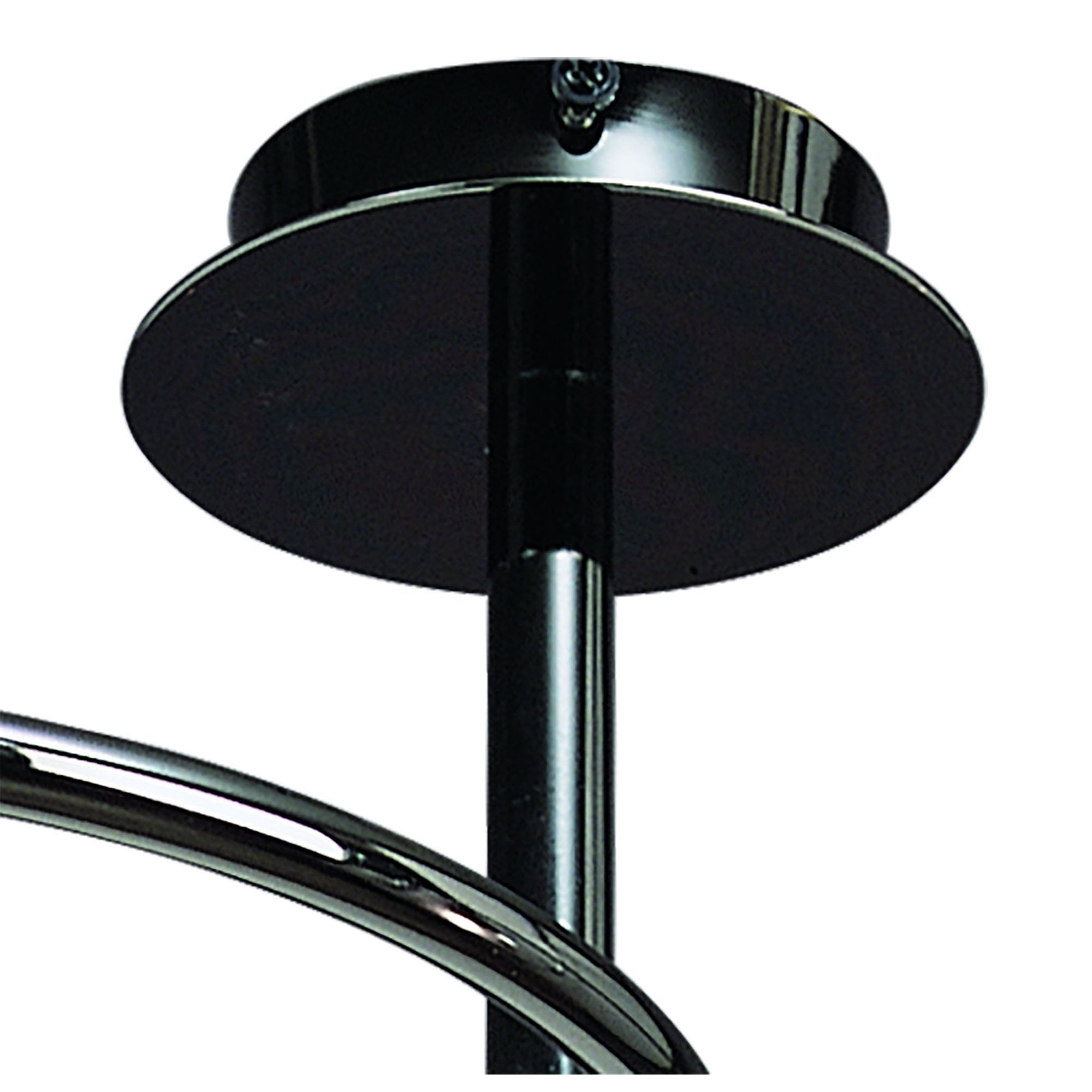 M8008/1 Sphere Semi Flush 4 Light G9 Black Chrome