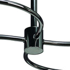 M8008/1 Sphere Semi Flush 4 Light G9 Black Chrome