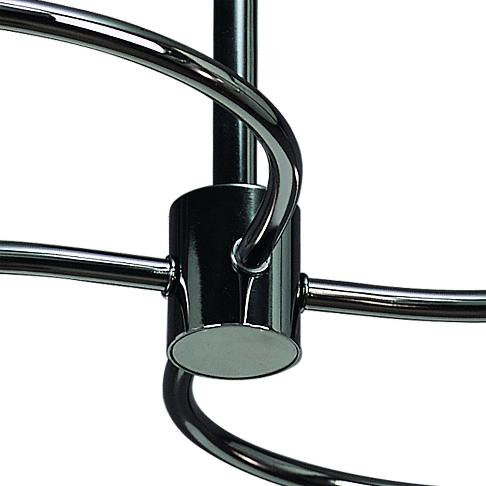 M8008/1 Sphere Semi Flush 4 Light G9 Black Chrome