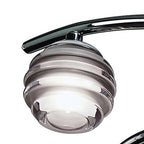 M8008/1 Sphere Semi Flush 4 Light G9 Black Chrome
