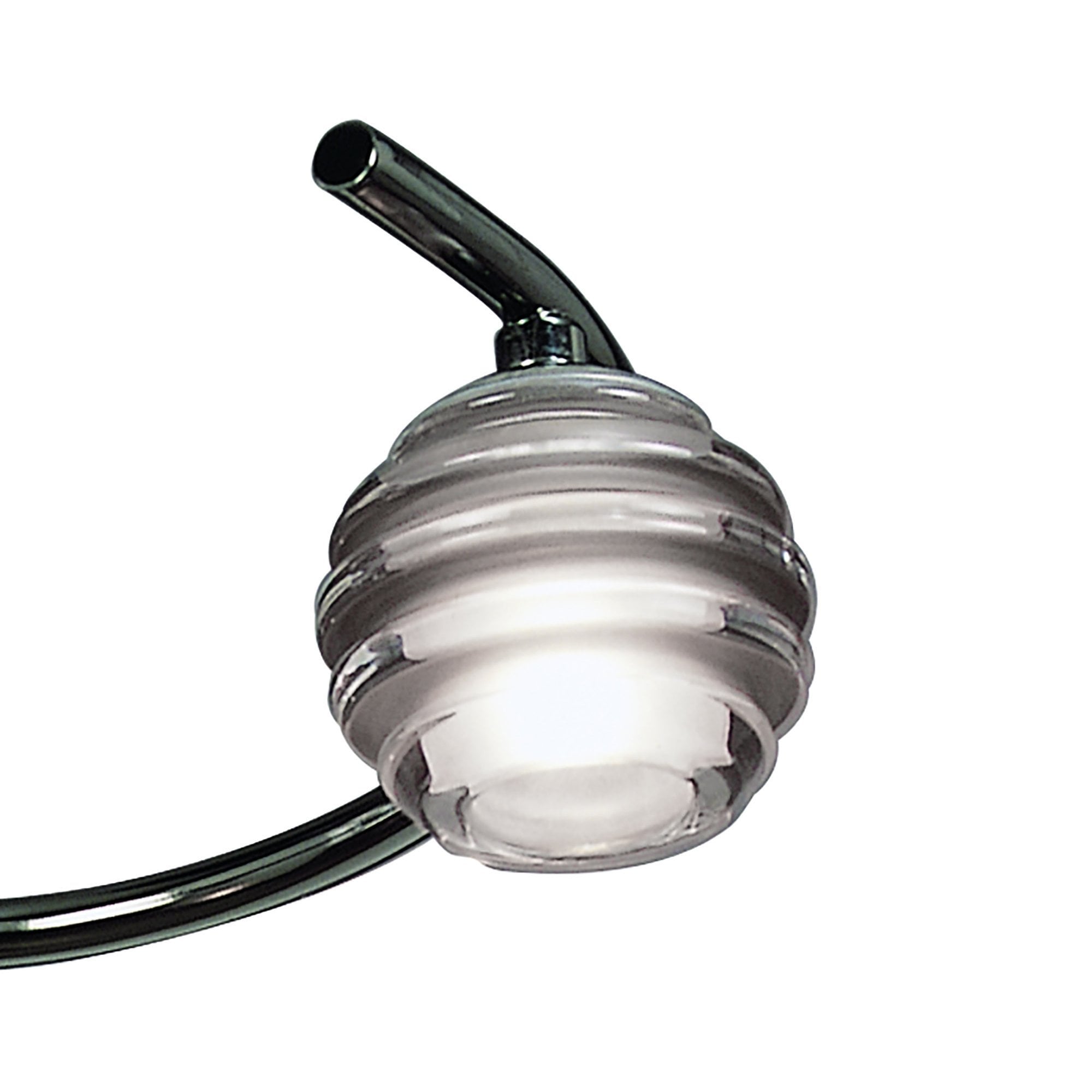 M8008/1 Sphere Semi Flush 4 Light G9 Black Chrome