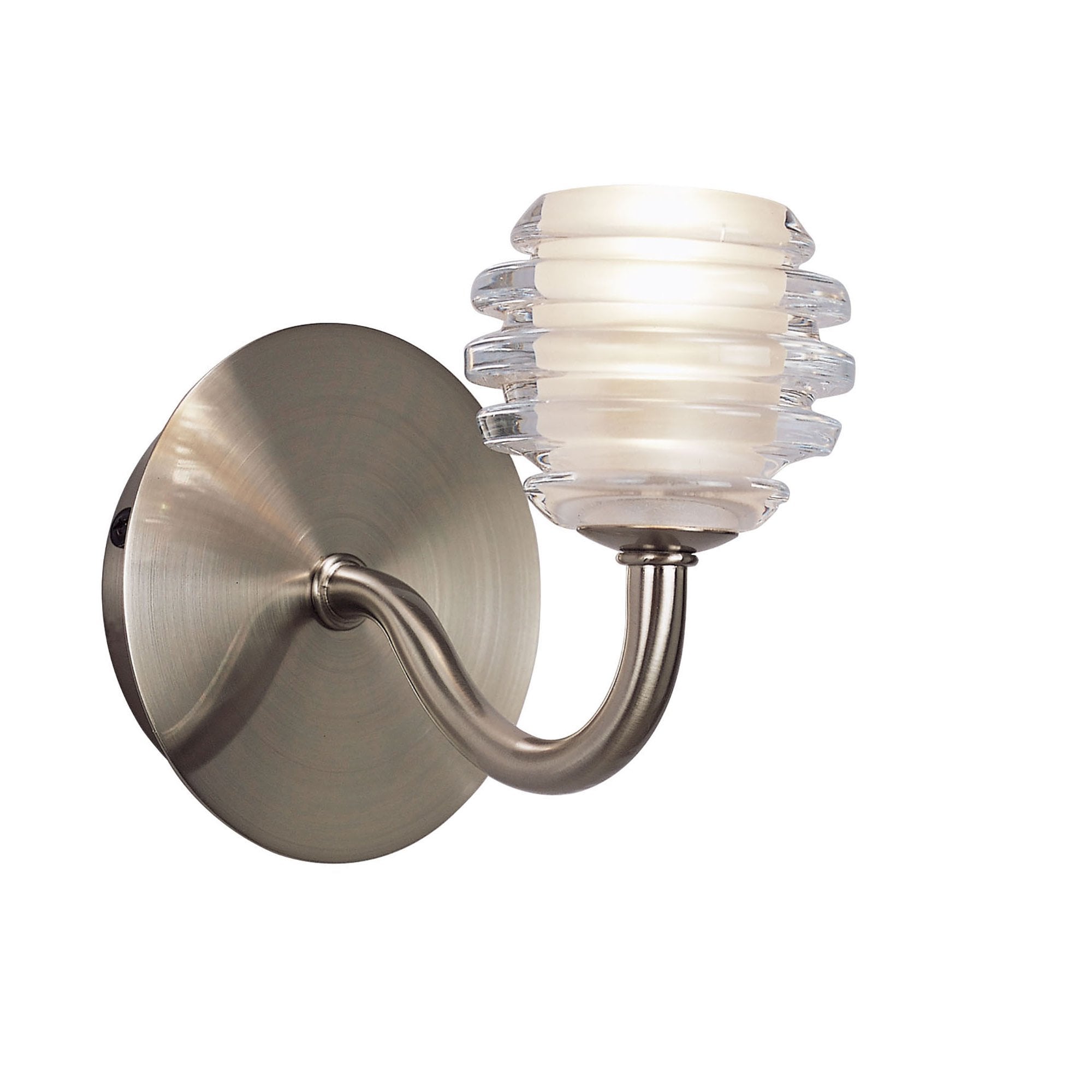 M8001/1 Sphere Wall Lamp Switched 1 Light G9 Satin Nickel