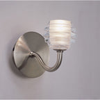 M8001/1 Sphere Wall Lamp Switched 1 Light G9 Satin Nickel