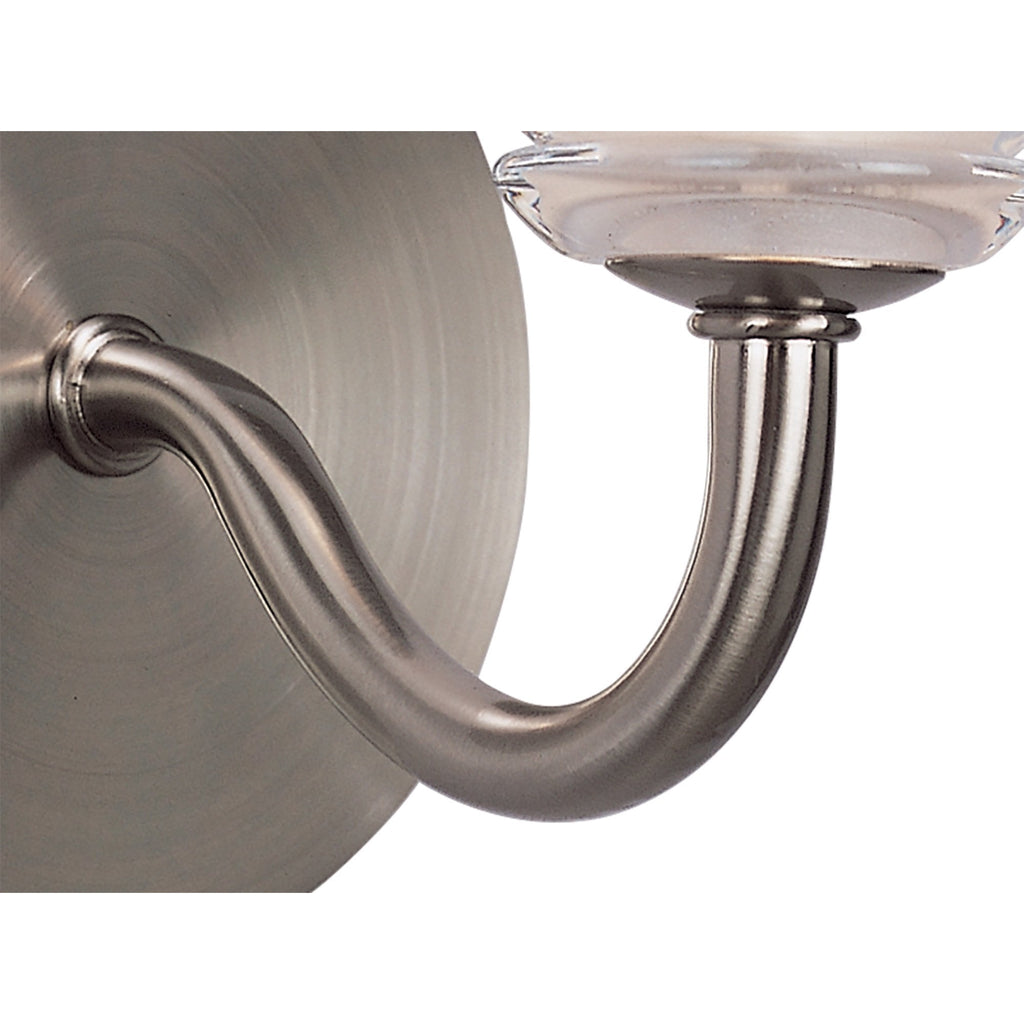 M8001/1 Sphere Wall Lamp Switched 1 Light G9 Satin Nickel