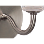 M8001/1 Sphere Wall Lamp Switched 1 Light G9 Satin Nickel
