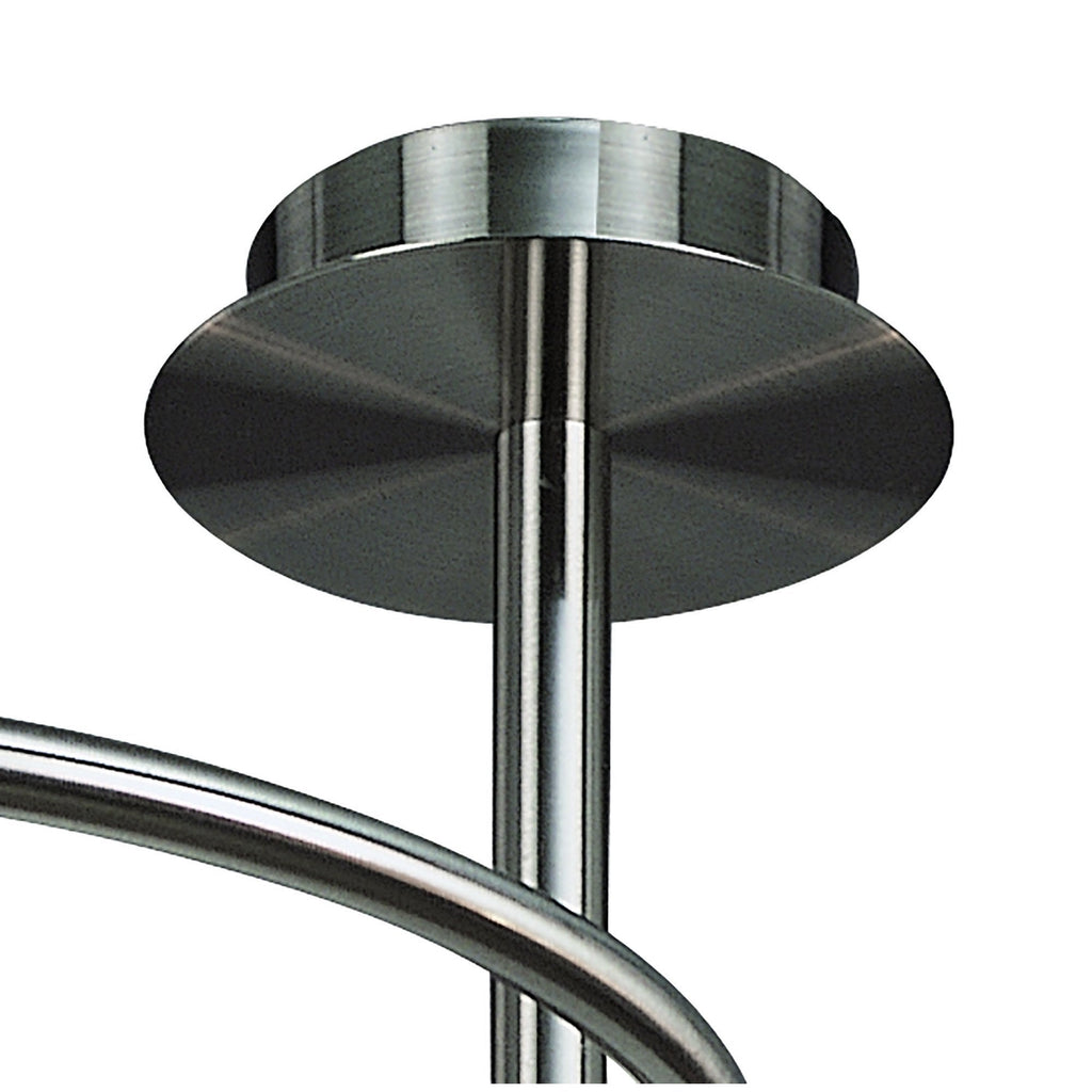 M8004/1 Sphere Semi Flush 4 Light G9 Satin Nickel