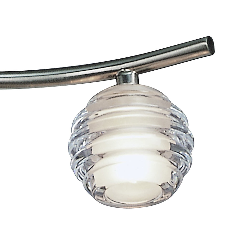 M8004/1 Sphere Semi Flush 4 Light G9 Satin Nickel