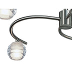 M8004/1 Sphere Semi Flush 4 Light G9 Satin Nickel