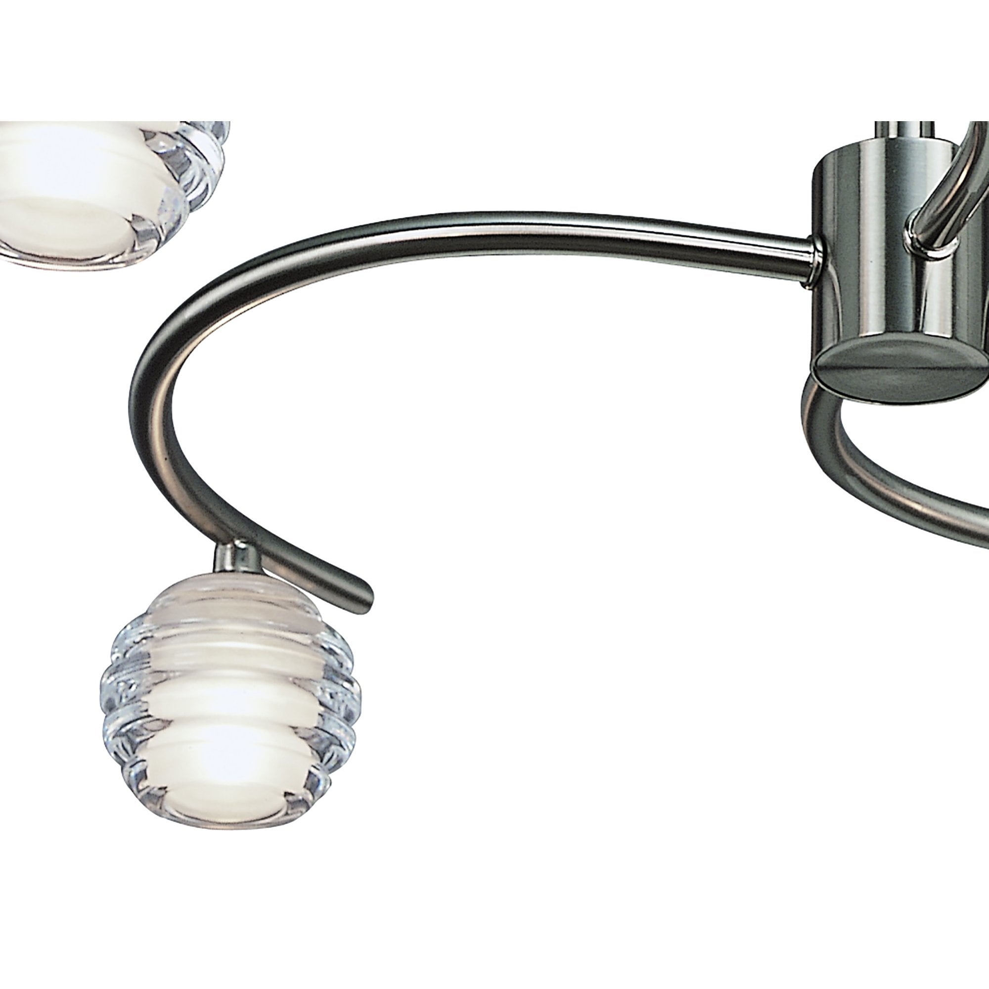 M8004/1 Sphere Semi Flush 4 Light G9 Satin Nickel