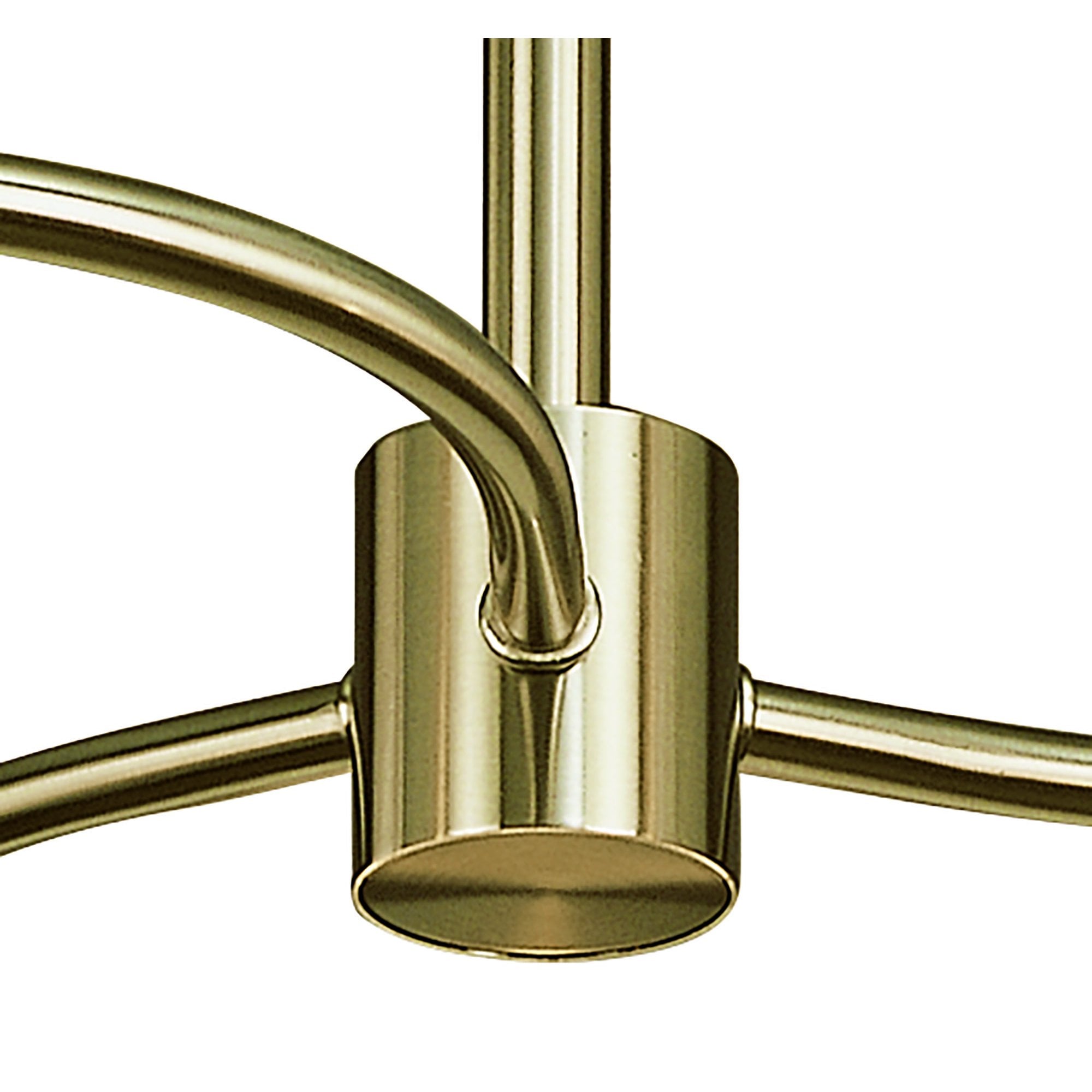 M8011/1 Sphere Semi Flush 3 Light G9 Antique Brass