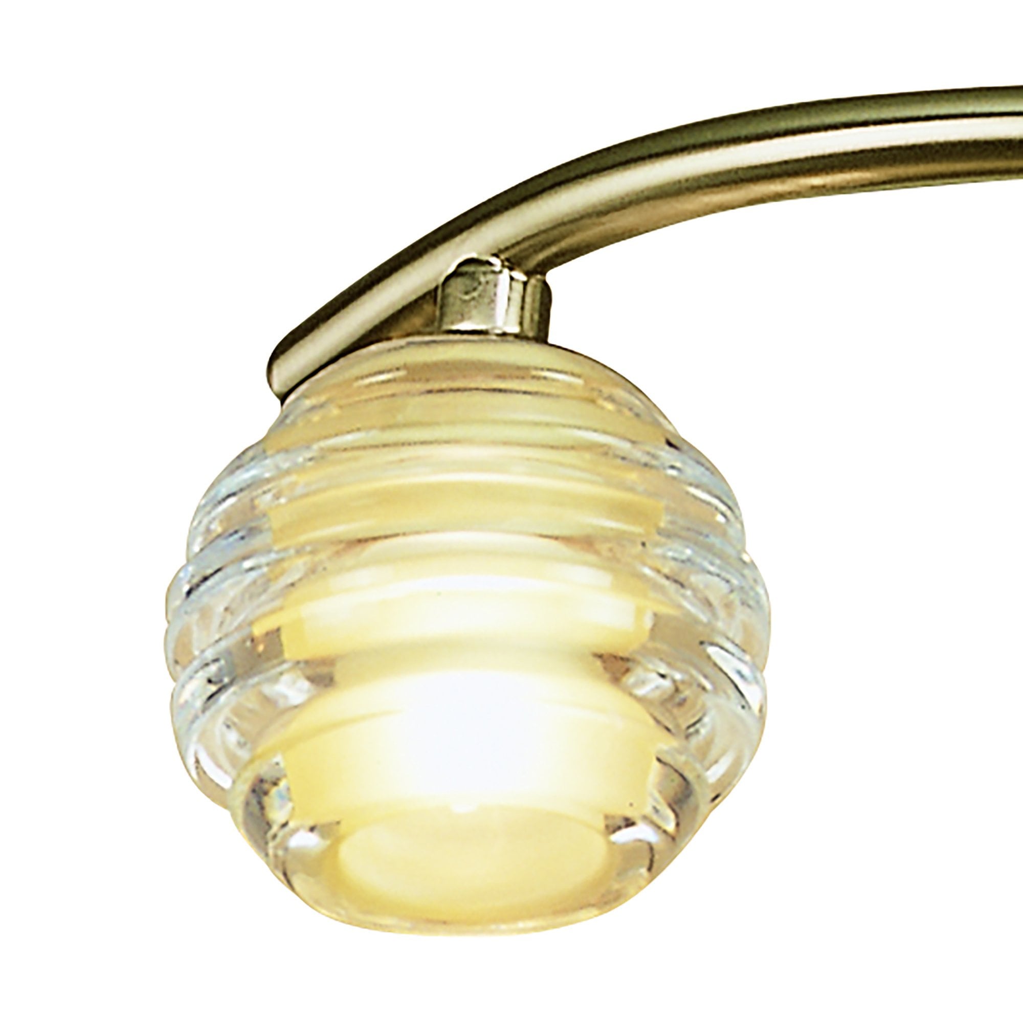 M8011/1 Sphere Semi Flush 3 Light G9 Antique Brass