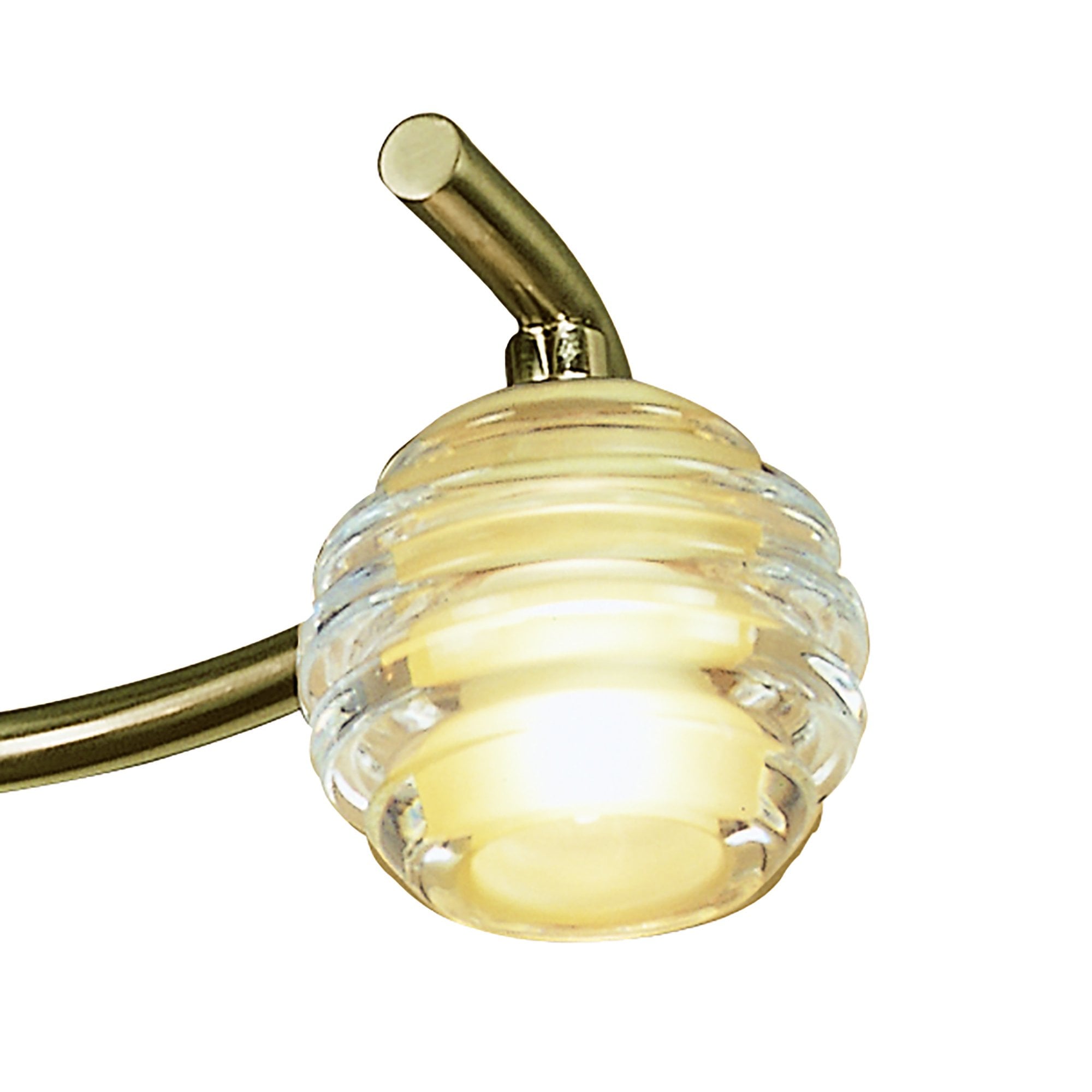 M8011/1 Sphere Semi Flush 3 Light G9 Antique Brass