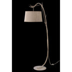 M6182 Sabina Floor Lamp 182cm 1 Light Imitation Wood Linen Shade