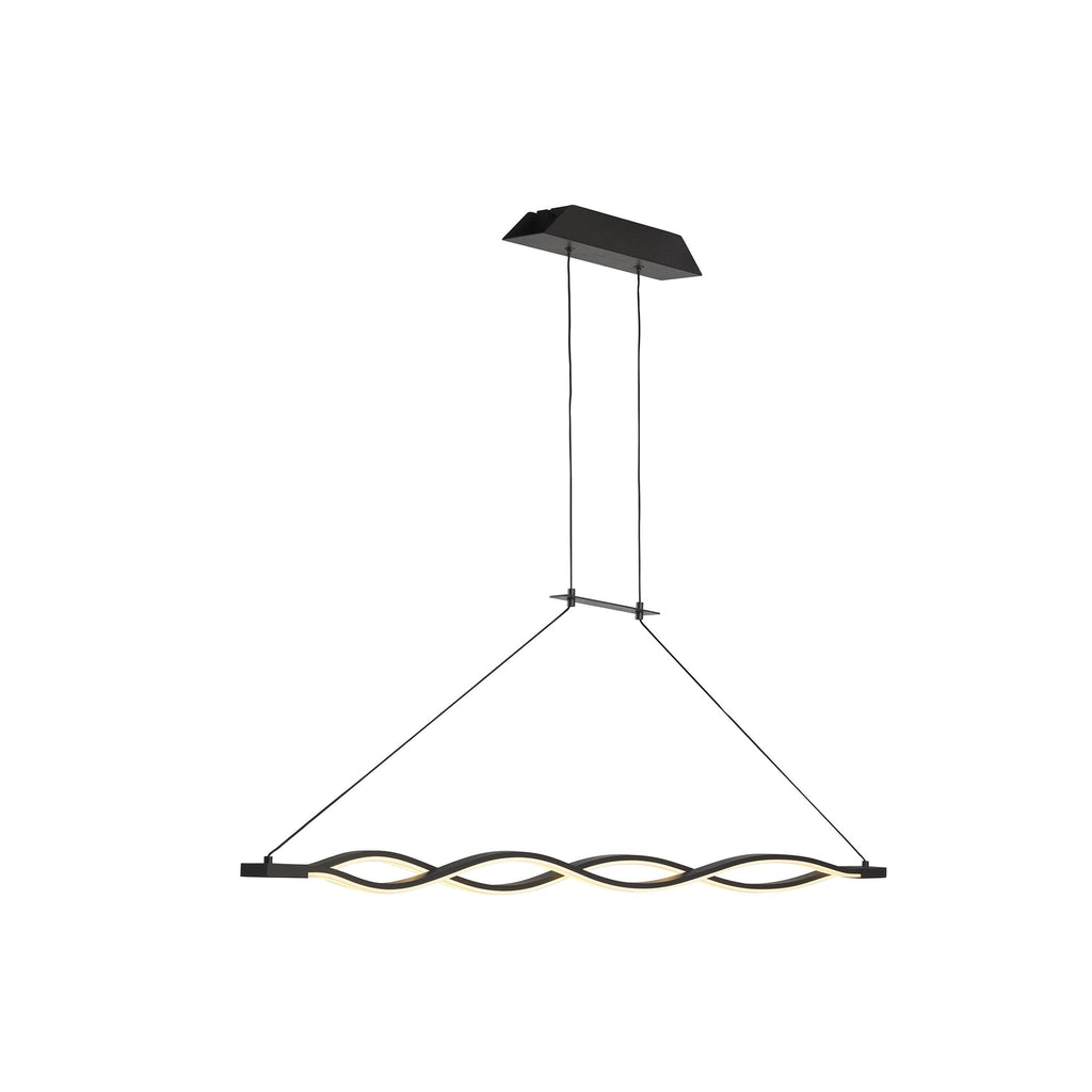 M5400 Sahara Brown Oxide Linear Pendant 36W LED Brown Oxide White Acrylic