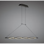 M5400 Sahara Brown Oxide Linear Pendant 36W LED Brown Oxide White Acrylic