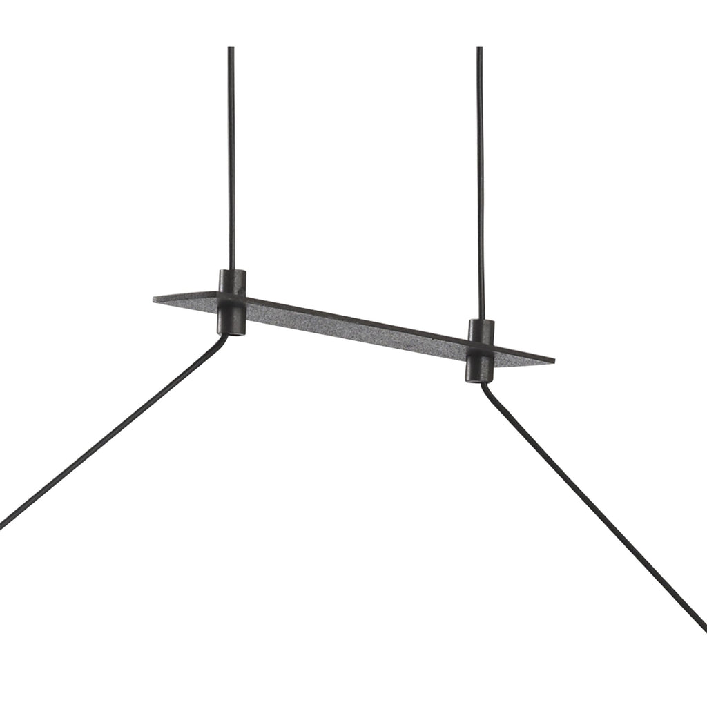 M5400 Sahara Brown Oxide Linear Pendant 36W LED Brown Oxide White Acrylic