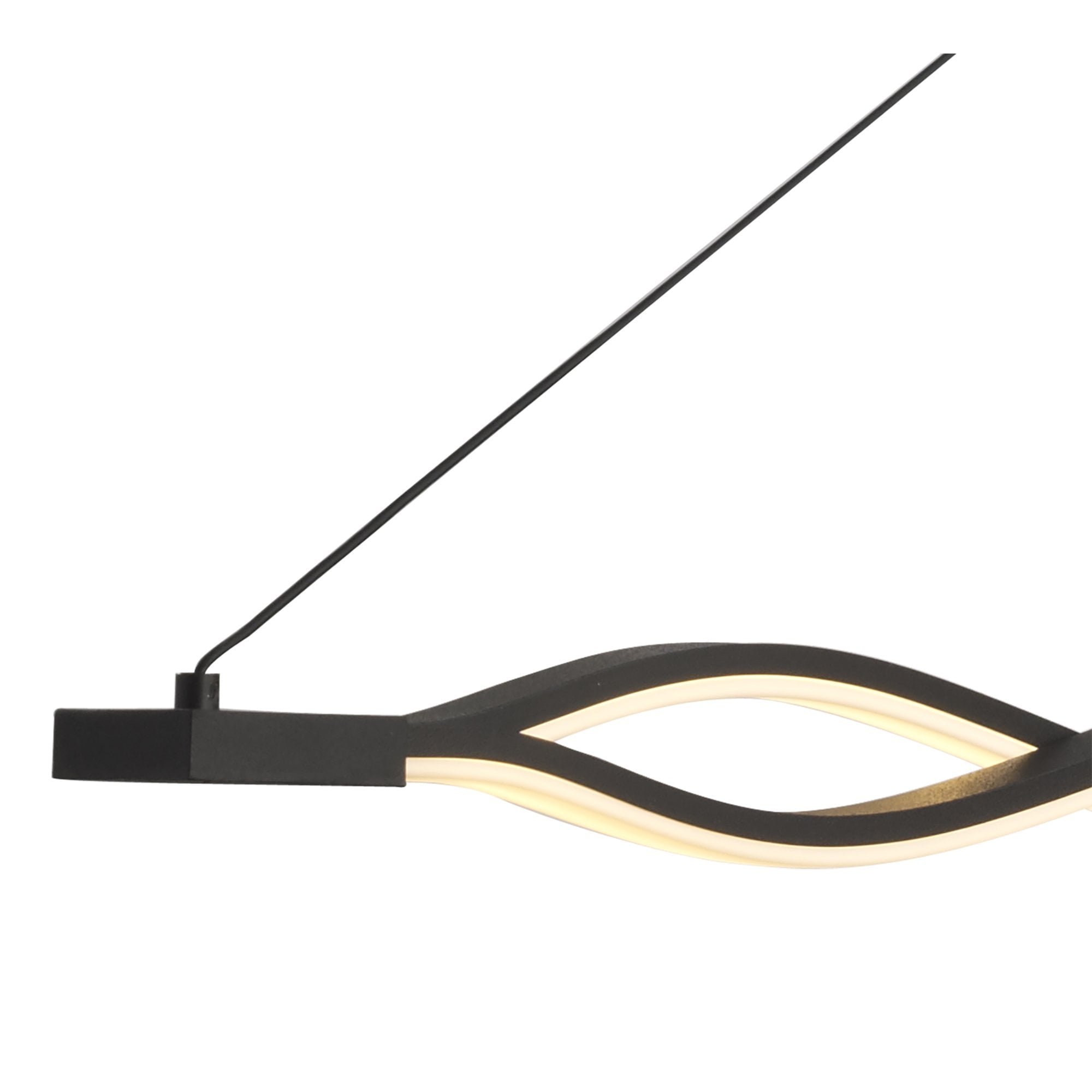 M5400 Sahara Brown Oxide Linear Pendant 36W LED Brown Oxide White Acrylic