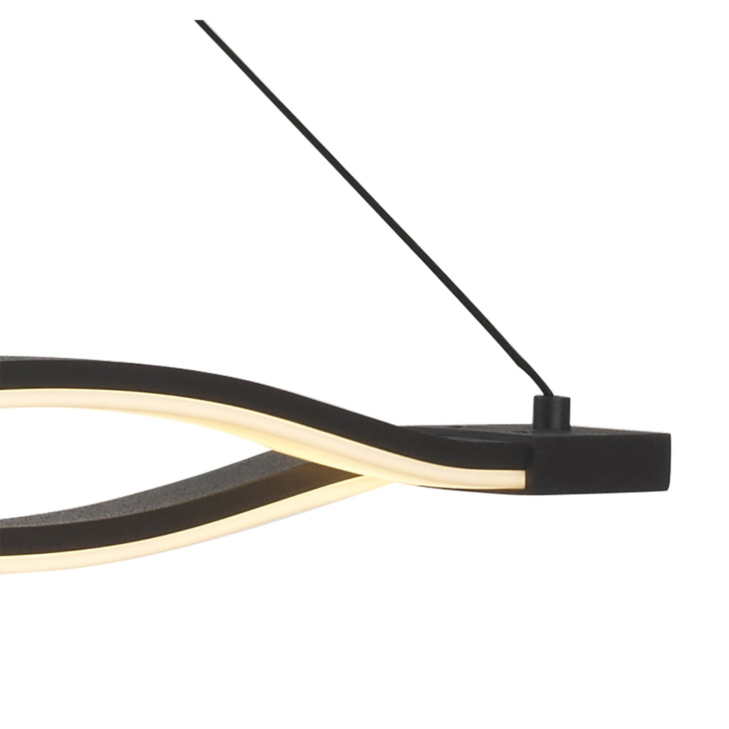 M5400 Sahara Brown Oxide Linear Pendant 36W LED Brown Oxide White Acrylic