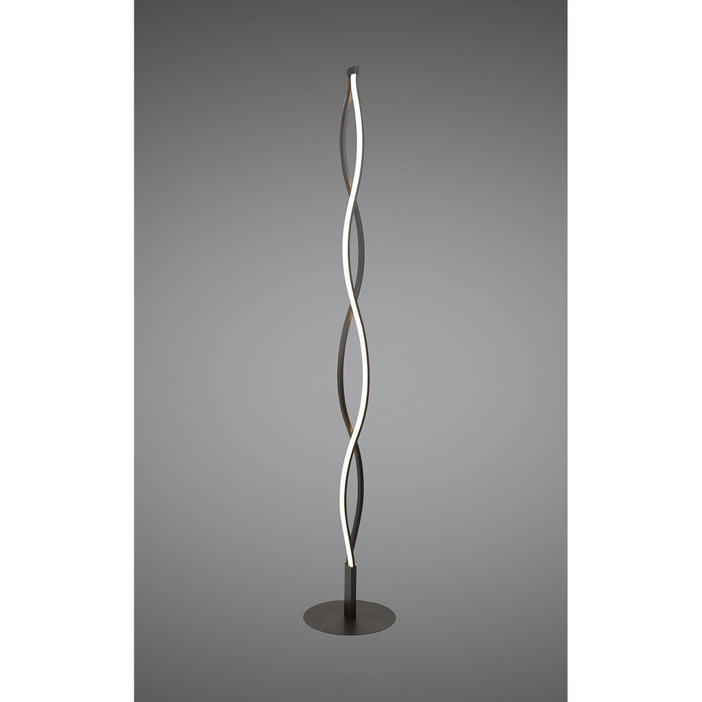 M5401 Sahara Brown Oxide Floor Lamp 21W LED Dimmable Brown Oxide/White Acrylic