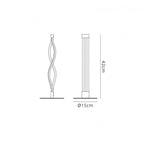 M5402 Sahara Brown Oxide Table Lamp 6W Brown Oxide/White Acrylic
