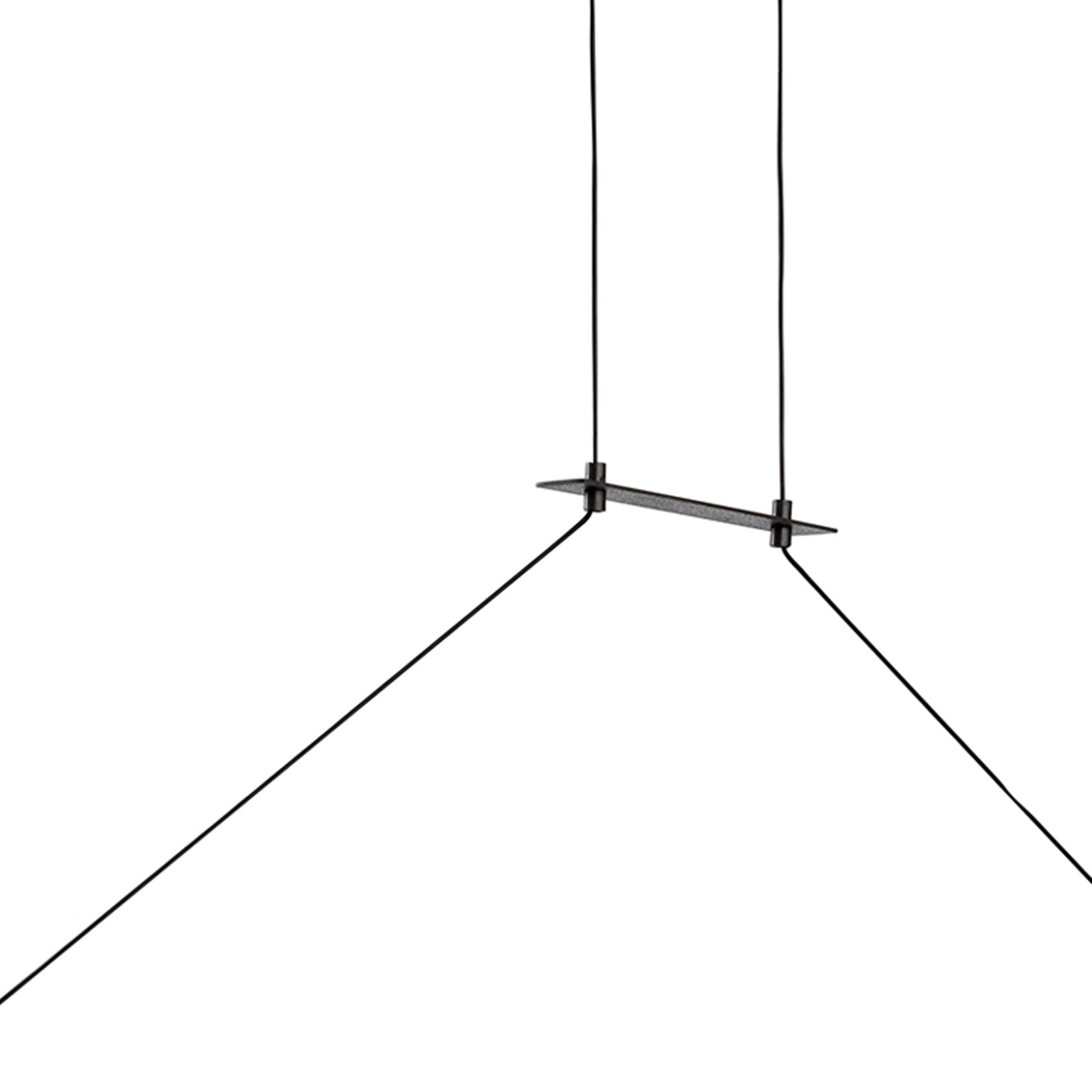 M5817 Sahara Linear Pendant 36W LED Dimmable Frosted Acrylic Brown Oxide