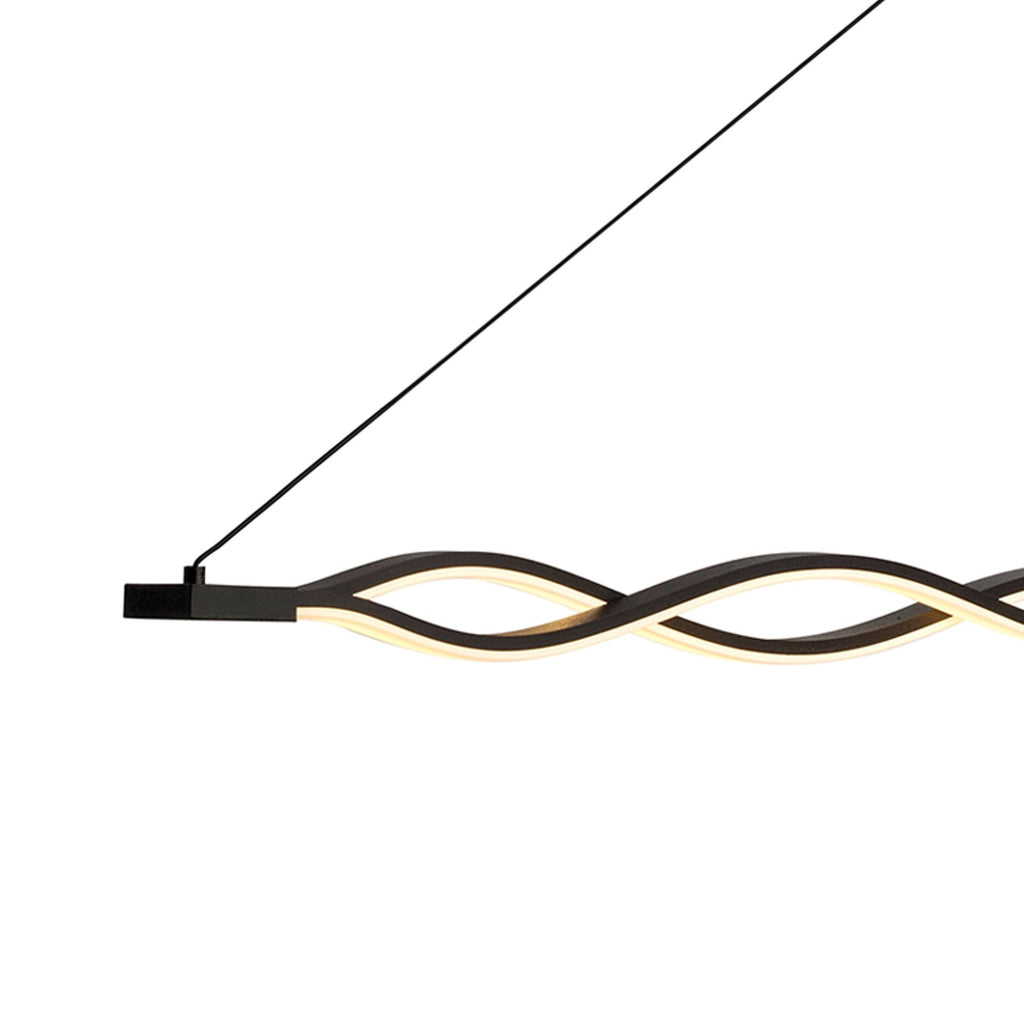 M5817 Sahara Linear Pendant 36W LED Dimmable Frosted Acrylic Brown Oxide