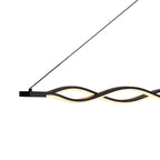 M5817 Sahara Linear Pendant 36W LED Dimmable Frosted Acrylic Brown Oxide