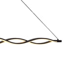 M5817 Sahara Linear Pendant 36W LED Dimmable Frosted Acrylic Brown Oxide