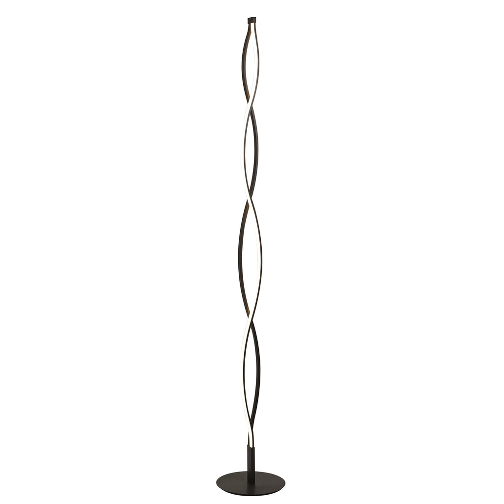 M5802 Sahara XL Floor Lamp 28W LED Dimmable Frosted Acrylic/Brown Oxide