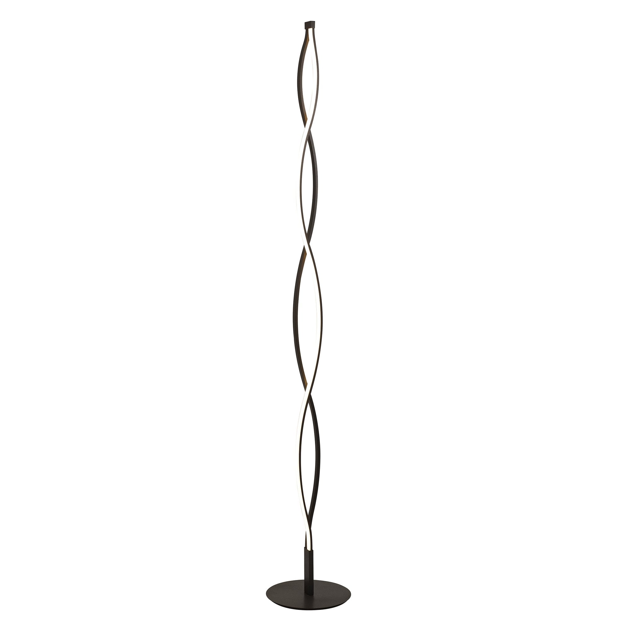 M5802 Sahara XL Floor Lamp 28W LED Dimmable Frosted Acrylic/Brown Oxide