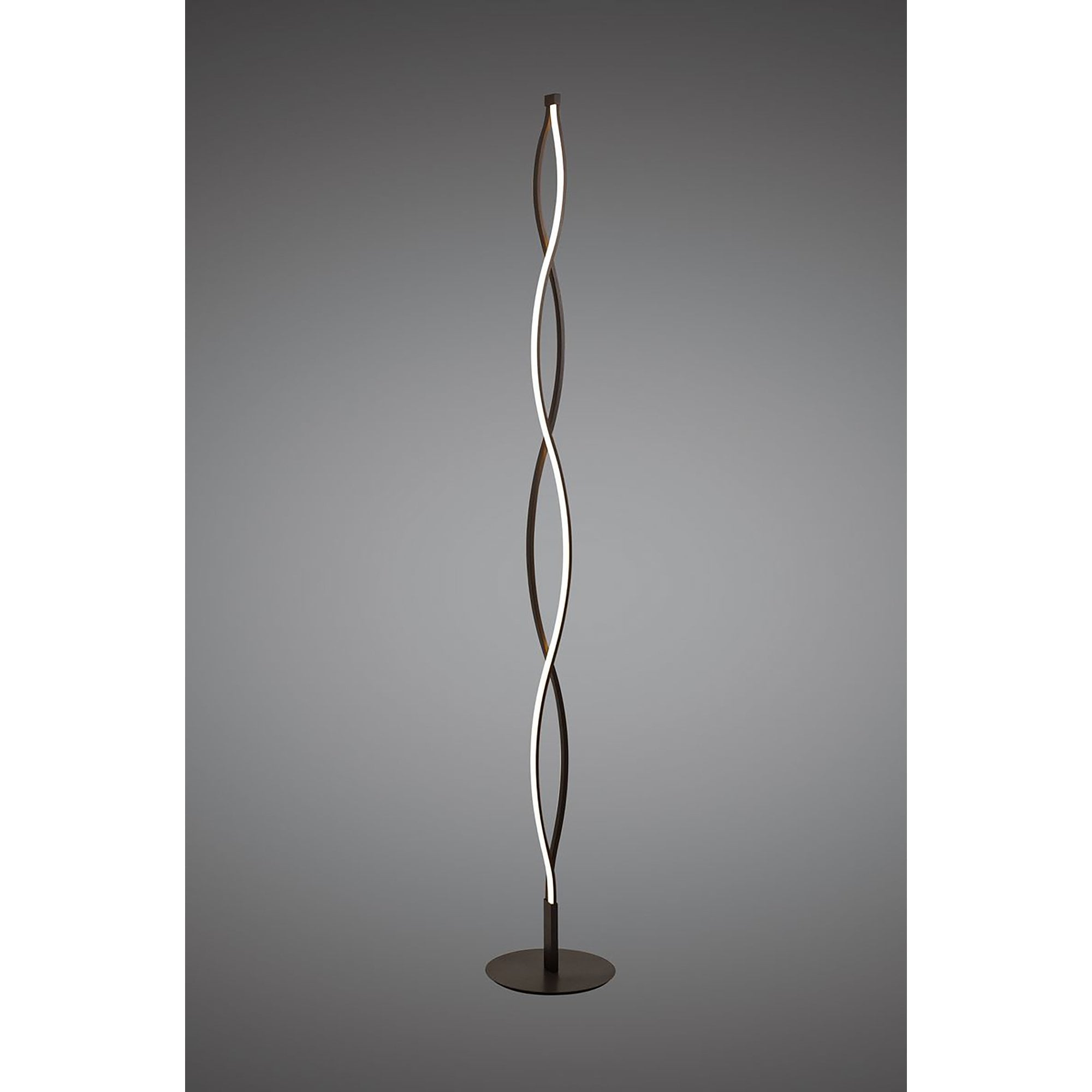 M5802 Sahara XL Floor Lamp 28W LED Dimmable Frosted Acrylic/Brown Oxide