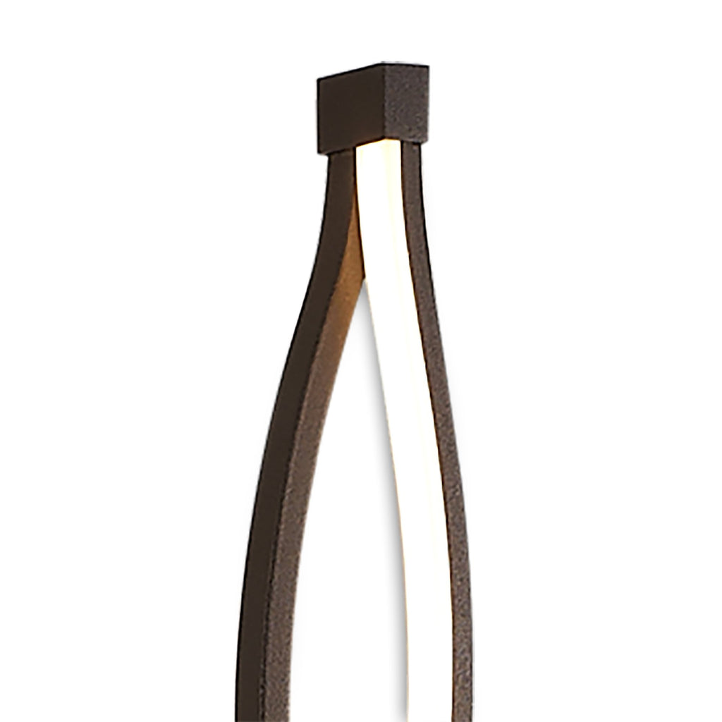 M5802 Sahara XL Floor Lamp 28W LED Dimmable Frosted Acrylic/Brown Oxide