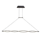 M5818 Sahara XL Linear Pendant 42W LED Dimmable Frosted Acrylic Brown Oxide