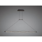 M5818 Sahara XL Linear Pendant 42W LED Dimmable Frosted Acrylic Brown Oxide