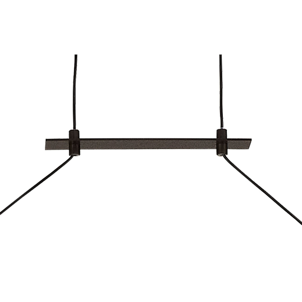 M5818 Sahara XL Linear Pendant 42W LED Dimmable Frosted Acrylic Brown Oxide