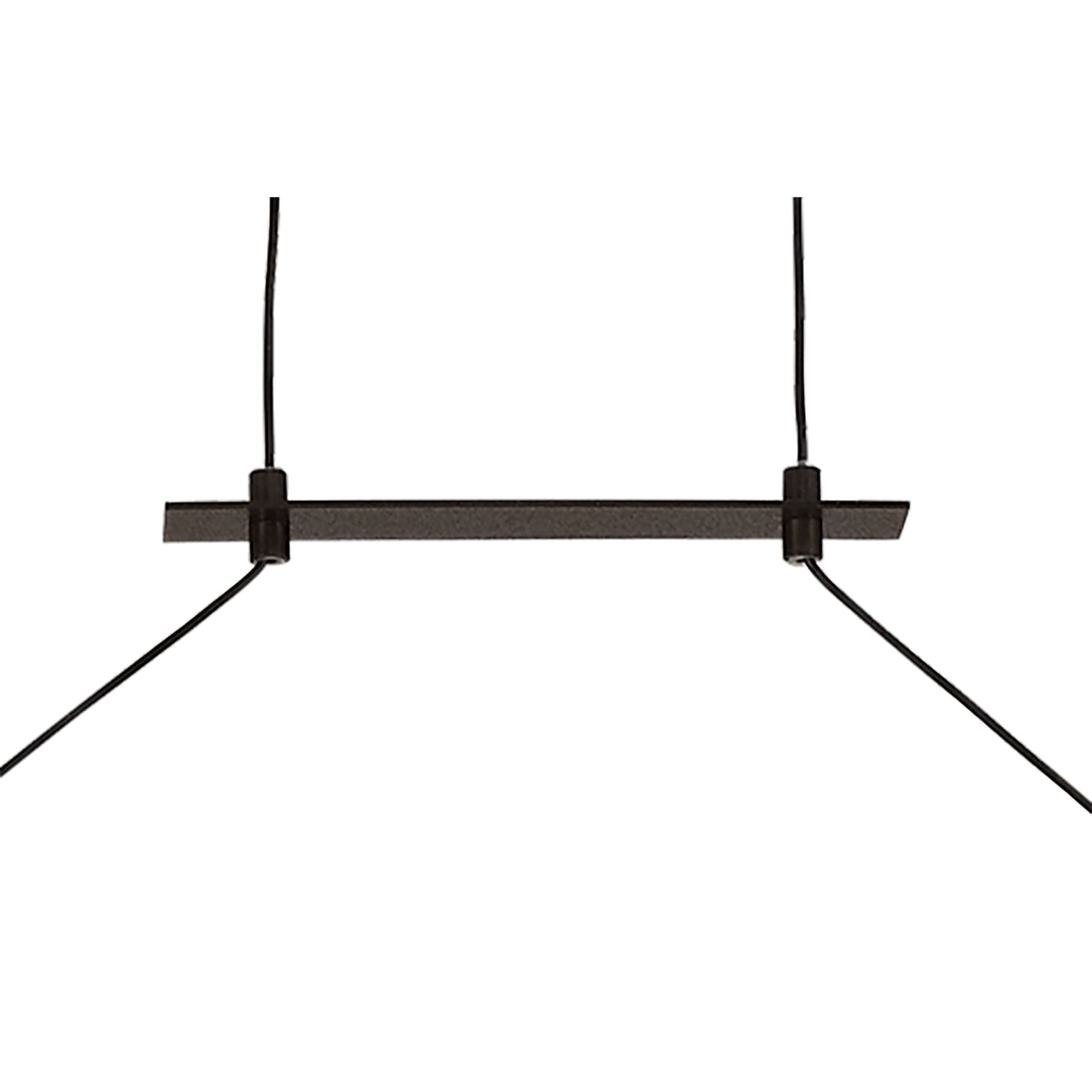 M5818 Sahara XL Linear Pendant 42W LED Dimmable Frosted Acrylic Brown Oxide