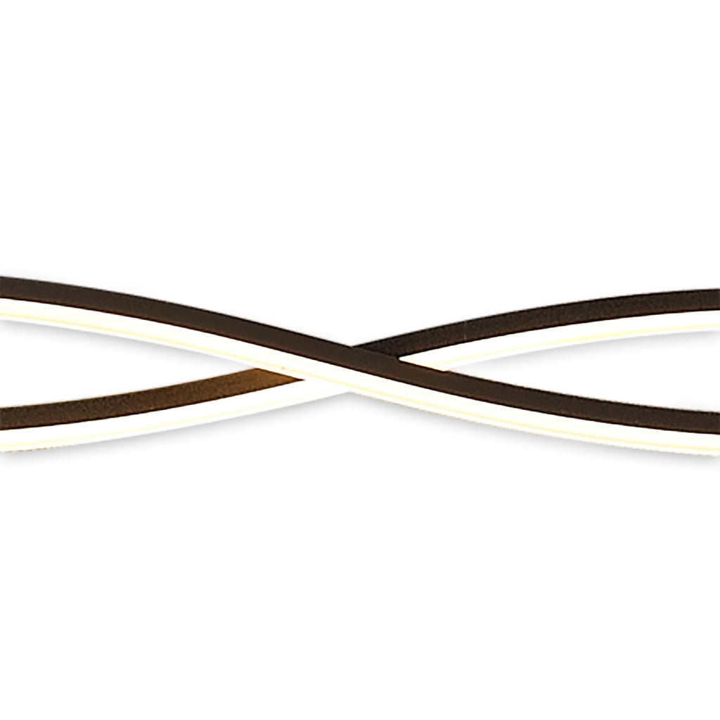 M5818 Sahara XL Linear Pendant 42W LED Dimmable Frosted Acrylic Brown Oxide