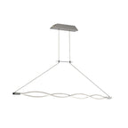 M4860 Sahara Linear Pendant 36W LED Silver Frosted Acrylic Polished Chrome