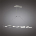 M4860 Sahara Linear Pendant 36W LED Silver Frosted Acrylic Polished Chrome