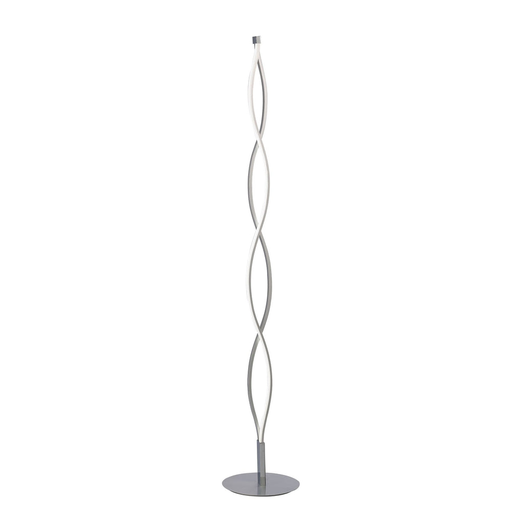 M4861 Sahara Floor Lamp 21W LED Silver/Frosted Acrylic/Polished Chrome