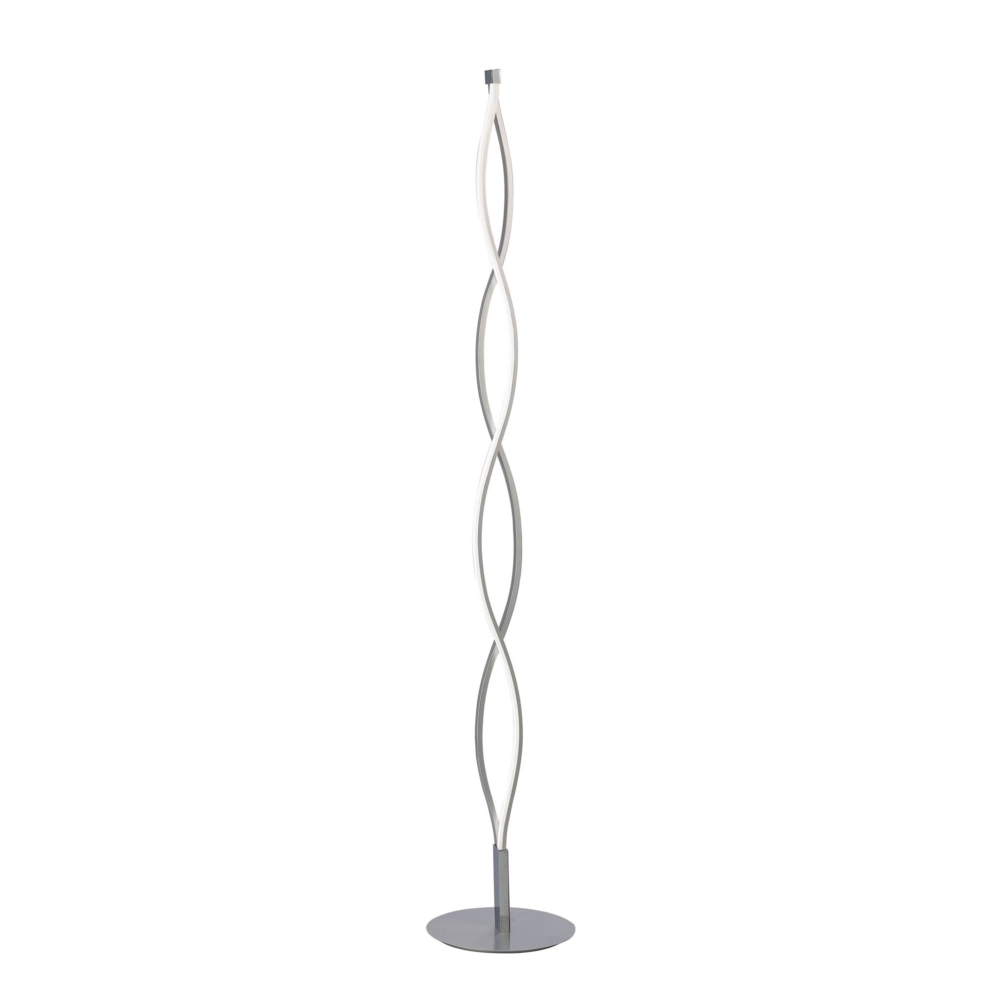 M4861 Sahara Floor Lamp 21W LED Silver/Frosted Acrylic/Polished Chrome