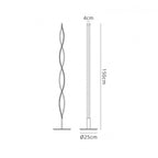 M4861 Sahara Floor Lamp 21W LED Silver/Frosted Acrylic/Polished Chrome