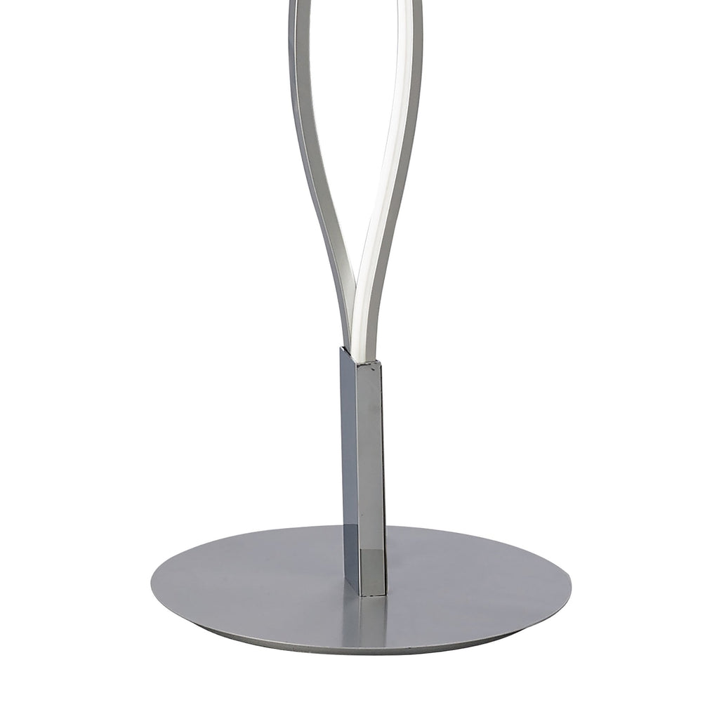 M4861 Sahara Floor Lamp 21W LED Silver/Frosted Acrylic/Polished Chrome