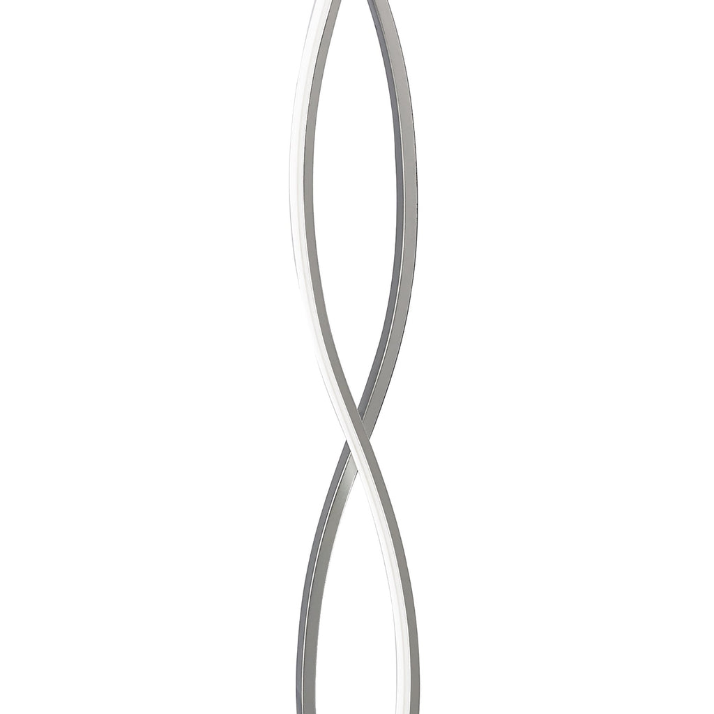 M4861 Sahara Floor Lamp 21W LED Silver/Frosted Acrylic/Polished Chrome